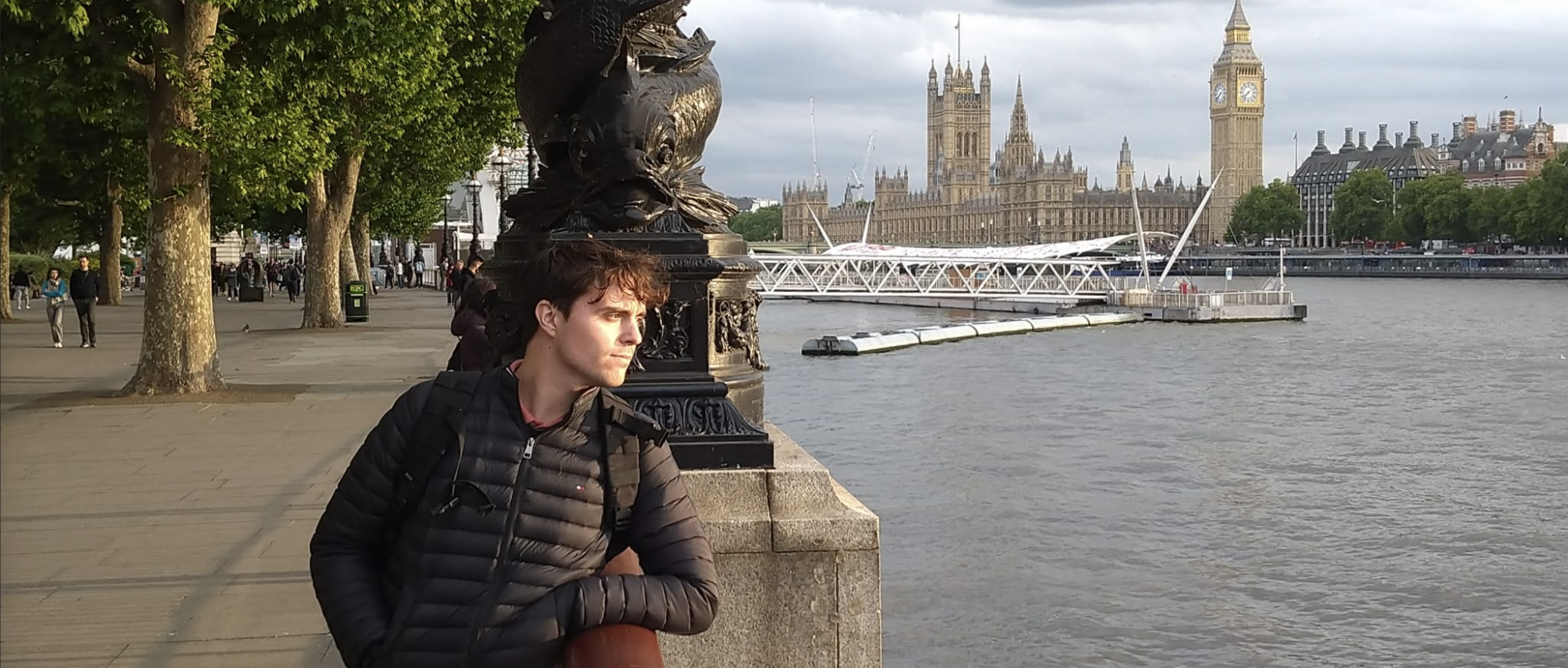 Thomas by the Thames near Big Ben
